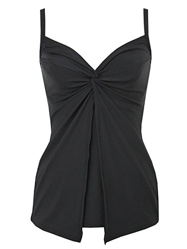 Miraclesuit Women's Miracle Solids Love Knot Underwire Tankini Top