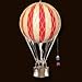 Authentic Models, Royal Aero Air Balloon, Hanging Home Decor - 22 Inch Height, Historic Hot Air Balloon Model for Home Decor, Detailed Vintage Decorations to Hang from Ceiling - True Red