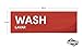 Wash Rinse Sanitize Sink Labels | 3 Compartment Sink Sticker Signs for Food Truck, Restaurant, and Kitchen Food Safety