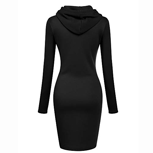 image for GOVOW Long Hooded Trench Coat Women Long Sleeve Solid Patchwork O Neck