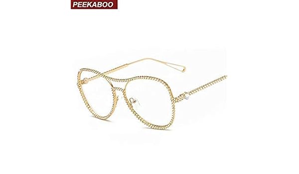 gold metal eyeglass frames