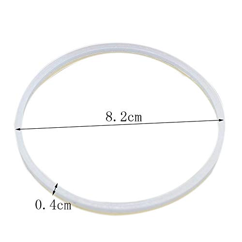 Anbige 4PCS White Rubber Sealing O-Ring Gasket Replacement Parts for Ninja Juicer Blender Replacement Seals (4PCS 8.2cm gaskets)