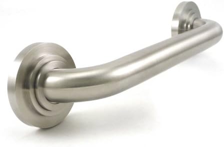 WingIts WPGB5SN12HAL Platinum Halo, 12-Inch Length x 1.25-Inch Diameter Grab Bar, Satin Stainless