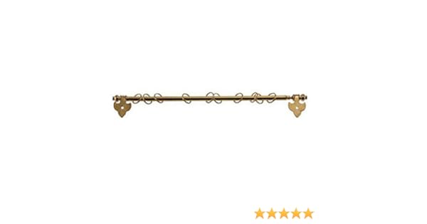 Amazon Com Dollhouse Miniature Brass Expandable Curtain Rod Toys