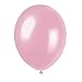 72 Packs 12 inch Party Balloons, Solid Pink Balloons, Helium Quality, Gold & Silver Latex Party Balloons, Kids Party Supplies Wedding Decoration, Christmas or Birthday Decoration (Light Pink)