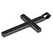 Reve Jewelry Stainless Steel Black Cross Pendant Necklace for Men Women, 24'' Black Link Chain