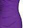MUXXN Women's Cut Out Neck Ruched Waist Purple Bridesmaid Dress (XL Purple)