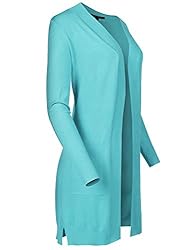 Solid Soft Stretch Long-line Long Sleeve Open Front