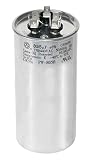 PowerWell 80+5 uf MFD 370 or 440 Volt Dual Run Round Capacitor TP-CAP-80/5/440R Condenser Straight Cool/Heat Pump Air Conditioner - Guaranteed to Last 5 Years