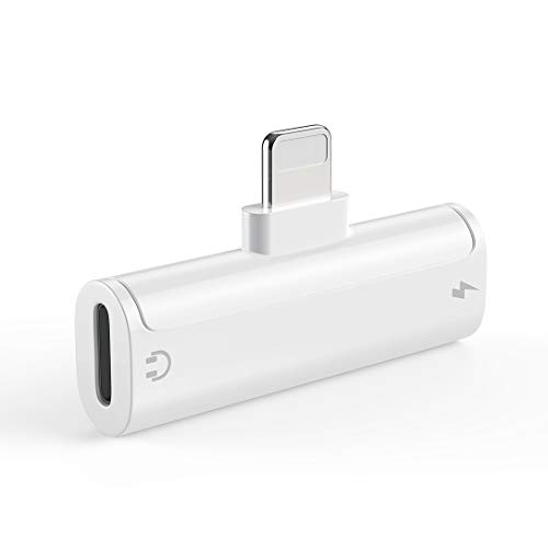 Headphone Jack Adapter for iPhone Accessories Aux Audio Adapter for iPhone 7/7 Plus/8/8 Plus/X/Xs Earphone Dongle Converter Audio+Charge+Call+Volume Control Support All iOS