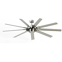 Fanimation Slinger v2 72" Brushed Nickel Integrated Ceiling Fan only