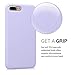 kwmobile Case Compatible with Apple iPhone 7 Plus/iPhone 8 Plus Case - TPU Silicone Phone Cover with Soft Finish - Light Lavender