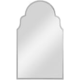 Uttermost Brayden Polished Nickel 25 1/2" x 42 1/2" Arched Wall Mirror