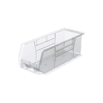 Akro-Mils Clear Akrobins - 4-1/8 X10-7/8 X4" - Clear - Lot Of 12 (766544473570)