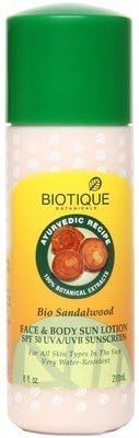 Biotique Bio Sandalwood Lotion - SPF 50(210 Ml)