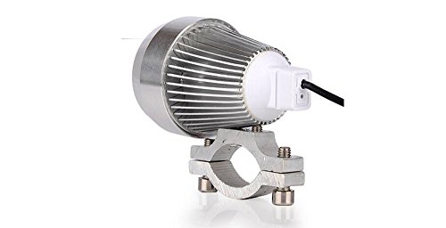 Bright 12W 3 LED Metal Shell Motorcycle Fog Light Handlebar Spotlight Universal Motorcycle Headlight For All Electric Bike Work Driving Headlamp Spot Lamp Night Riding Safety 12v-80v Voltage Universal
