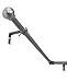 Decopolitan Bay Window Single Rod Set, Antique Silver, Size: extends from 36-72 inches, side rods extend 18-36 inches.Projection:3.5 inches