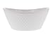 Over and Back 4-Piece ‘What a Dish’ Porcelain Serving Bowls Set w/ Diamond Pattern Design – Microwave, Dishwasher & Oven Safe – Decorative Pieces Great for Appetizers, Sides or Dinner Portions, White
