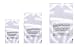 Poly Bags with Suffocation Warning 9x12, 11x14, 14x20 - Large Combo Pack of 300 (100 Each Size) - Clear Poly Bags by Retail Supply Co - Extra Strong Seal