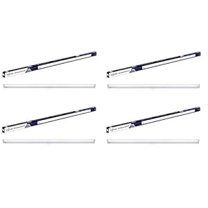 wipro Garnet 20W LED Cool Day Light Batten, Pack of 4, (D562065_4), B22