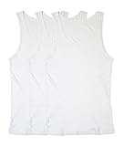 Texere Men's Ribbed Tank Top Undershirt (3-Pack, Natural White, Medium) Sleeveless Under Shirts for Him MB6304-NWH-M