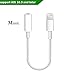 iPhone 7 / 7 plus / 8 / X Lightning to 3.5 mm Headphone Jack Adapter, (Support iOS 10.3, iOS 11)ADABUNNY Lightning Connector to 3.5mm AUX Female Audio for iPhone 7, 7 plus, 8, 8 plus, X(White)