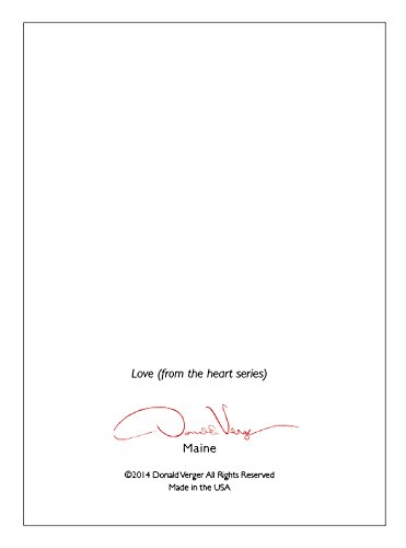 Aqua Sea Glass Heart Note Cards. Love. 3.5x5. Set of 8 Best Quality, Blank Folded Cards with Matching Envelopes. Unique As Thank You Notes, Invitations & Gifts.
