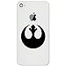 Rebel Alliance Vinyl Cell Phone Decal for Smartphone (White 2
