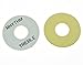KAISH 2pcs White with Black LP Guitar Toggle Switch Washer Plate Rhythm Treble Ring for Les Paul
