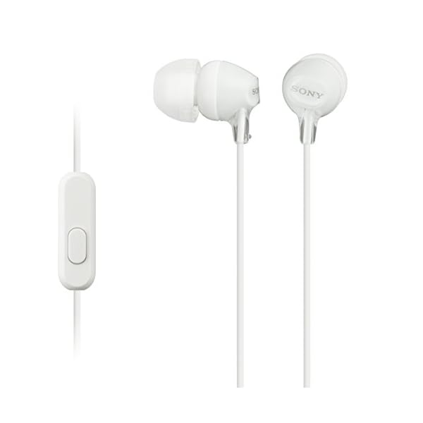 Sony-MDR-EX15APWZCE7-Earphones-with-Smartphone-Mic-and-Control-White Sony MDR-EX15APWZ(CE7) Earphones with Smartphone Mic and Control - White