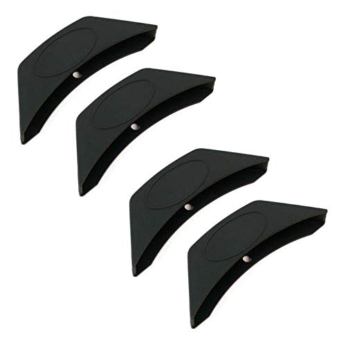 4 Pieces Silicone Assist Handle Holder Scald-Proof Heat Insulated Pot Grip Cover Pot Holder for Pans, Frying Pans, Griddles, Metal Cookware, Black