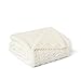 Bedsure Faux Fur Reversible Fleece Throw Blanket – Super Soft Fuzzy Lightweight Throw for Boys Girls Adults (50 x 60 inches, Ivory)