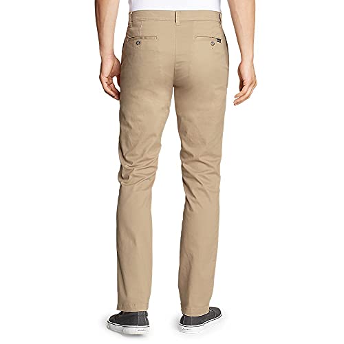 Eddie Bauer Men's Legend Wash Flex Chino Pants - Slim, Light Khaki, 32W ...