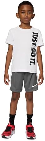 Amazon.com: Nike Boy`s Dri Fit Logo Graphic Shirt & Shorts 2 Piece