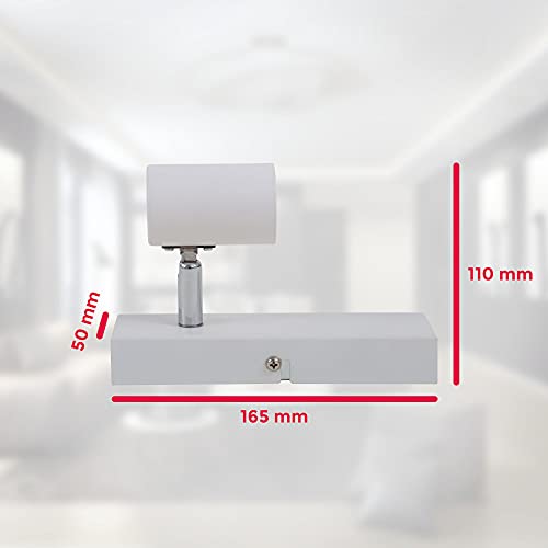 B.K.Licht I Wandlamp I retro lamp voor binnen I metaal I wit I industrieel I wandlampen I netstroom I met 1 lichts I… - Afbeelding 7