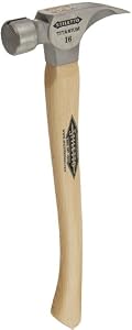 Image of Stiletto Ti16MC-P Ti 16 Milled Face Hammer with a Curved 18" Poly-Fiberglass Handle with an AirGrip