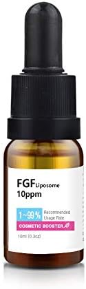 [ FGF Liposome 10ml ] Cosmetic Ingredient - FGF Liposome 10ppm ampoule 10ml(0.34 fl. oz) | Cosmetic Grade | Skin Repair & Boosts the synthesis of collagen & Anti Wrinkle