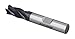 Accusize Industrial Tools 3/8'' Fine Tooth M42 8% Cobalt Tialn Roughing End Mill, 3/8'' Shk Dia, 3/4'' Flute Length, 2-1/2'' Oal, 4 Flute, 1104-0038