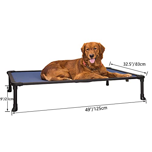 Veehoo Chew Proof Elevated Dog Bed Cooling Raised Pet Cot Rustless