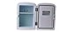 Frigidaire Retro Mini Compact Beverage Refrigerator, Great for keeping office lunch cool! (Blue, 6 Can) (Renewed)
