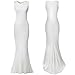 Babyonline Solid Jersey Women Dresses Mermaid Summer Party Gown