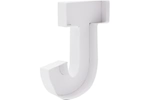 8" Fillable Cardboard Letter Shaped Box Paper Mache Birthday Party Sweets Candy Tray (J)