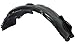 Evan Fischer Fender Liner Front, Driver Side Compatible with 2010-2012 Hyundai Genesis Coupe Plastic Material - HY1248120