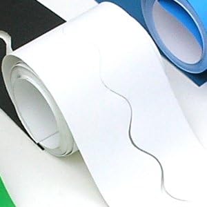 Be CreativeScallop Edge Smooth Border Roll 15m White