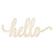 Hello Wood Sign Wall Decor Wooden Letters DIY Block Words Sign Art Decor(35x14x0.5cm)