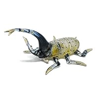 NaCraftTH Hercules Beetle Glass Figurines Murano Glassblowing Artwork Handmade Insect Figure Home Decor Garden Ornaments