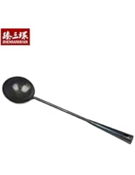 ZhenSanHuan Chinese Traditional Hand Hammered Iron Ladle spatula/turner (ladle)