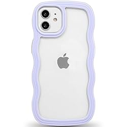 Anuck for iPhone 11 Case Wavy Edge Clear Back