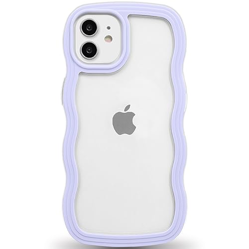 Anuck for iPhone 11 Case Wavy Edge Clear Back