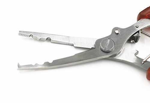 Angelschere, Edelstahl, Schnurschneider, Hakenentferner, Hakengeschirr, Angelwerkzeug – Bild 7